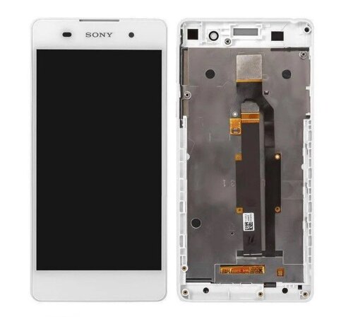 

Дисплей для Sony F3311 Xperia E5 с сенсором белый и рамкой