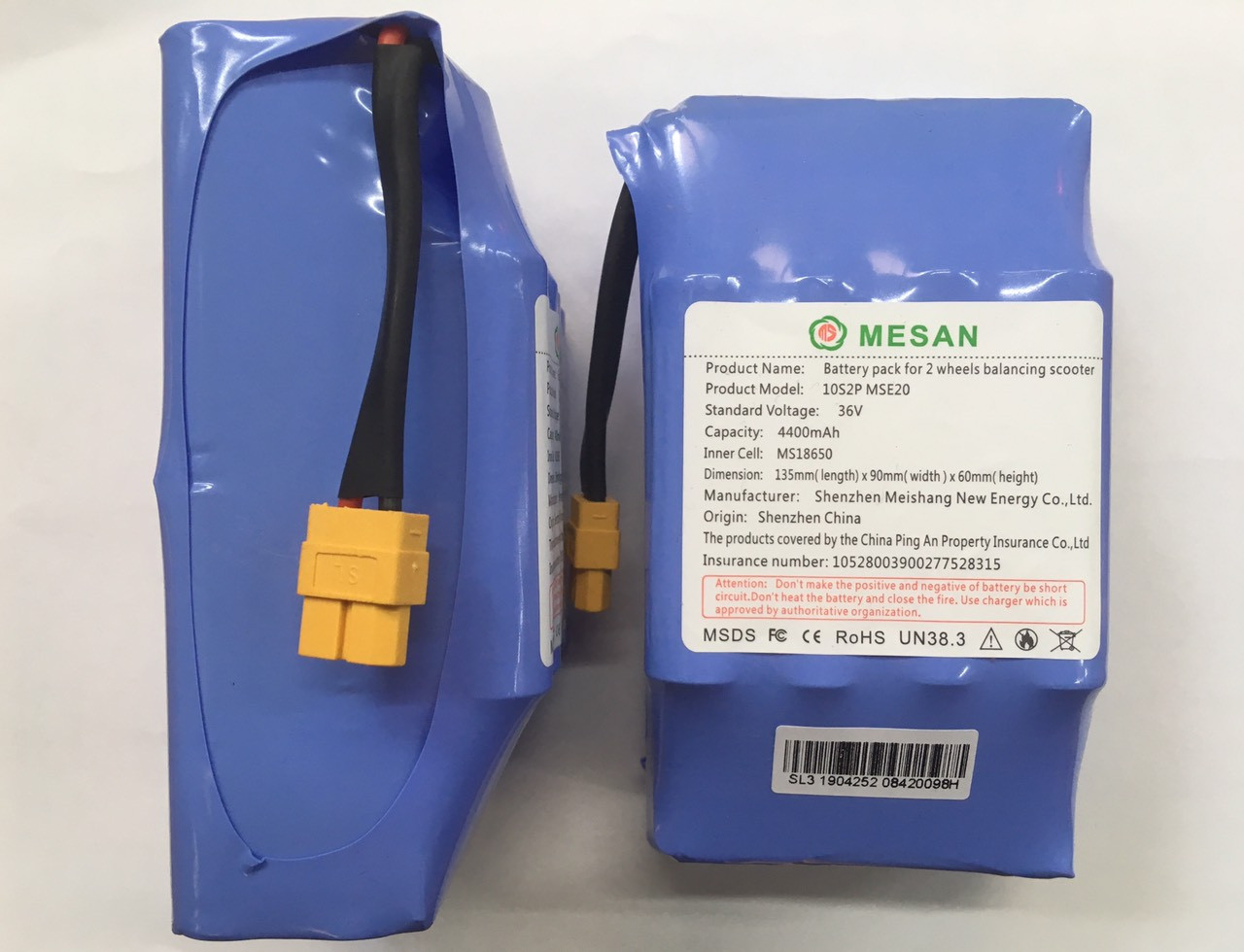 

Аккумулятор для гироборда Mesan 36v 4400 mAh