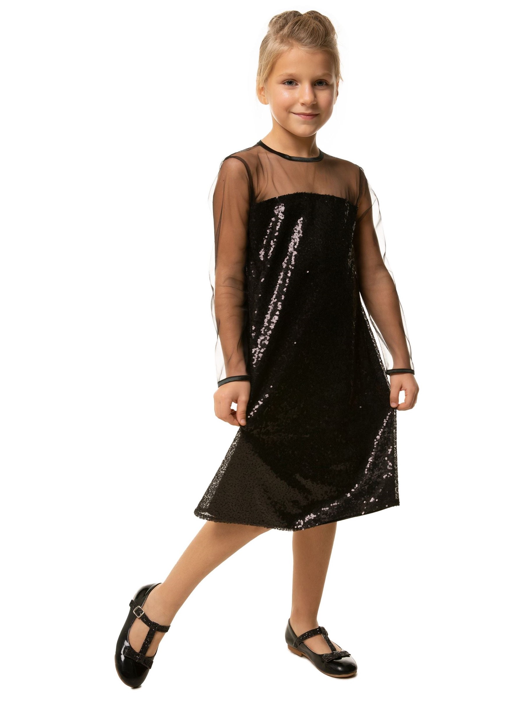 

Платье с длинными рукавами Yumster Sequin YG.21.30.003 158 см Черное