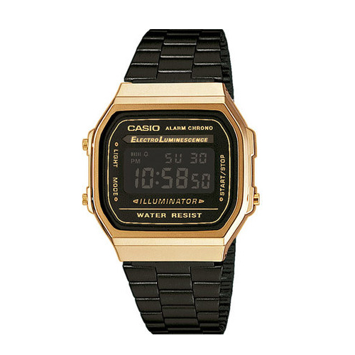 

Наручные часы Casio A168WEGB-1BEF Black-Cuprum