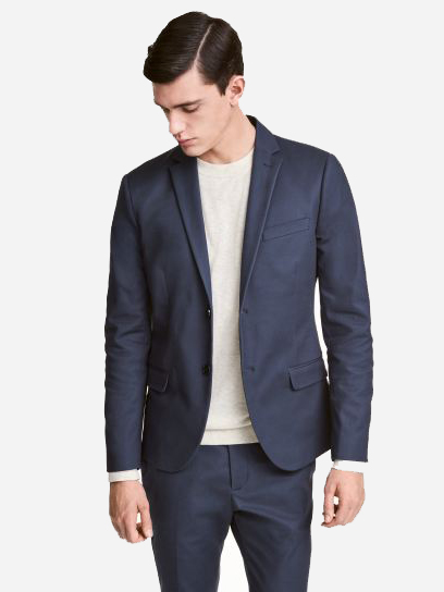 

Пиджак H&M 4354398  Темно-синий, Пиджак H&M 4354398 44 Темно-синий