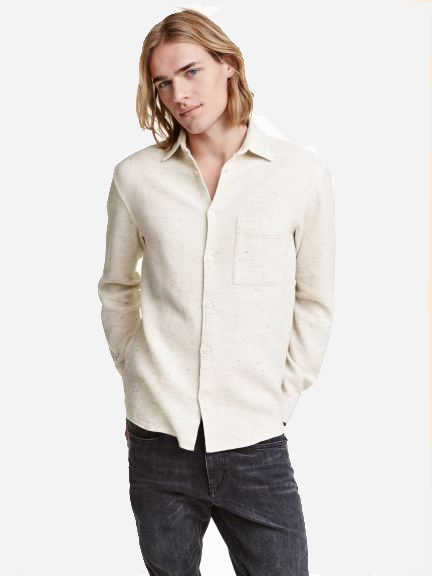 

Рубашка H& 6810209 М Белая, Рубашка H&M 6810209 М Белая