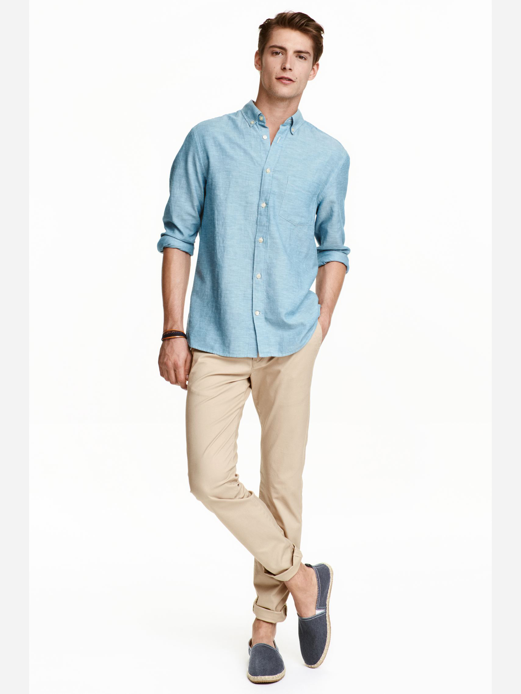 

Брюки H&M 6307840 34 Бежевые