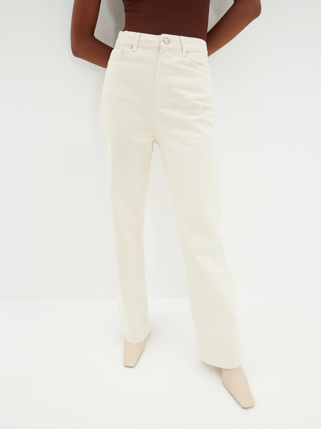 

Джинсы Trendyol TWOAW22JE0258/Ekru  Молочные, Джинсы Trendyol TWOAW22JE0258/Ekru 36 Молочные