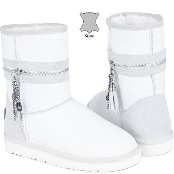 

Кожаные угги Violeta 36-121-white-1 37 Белый