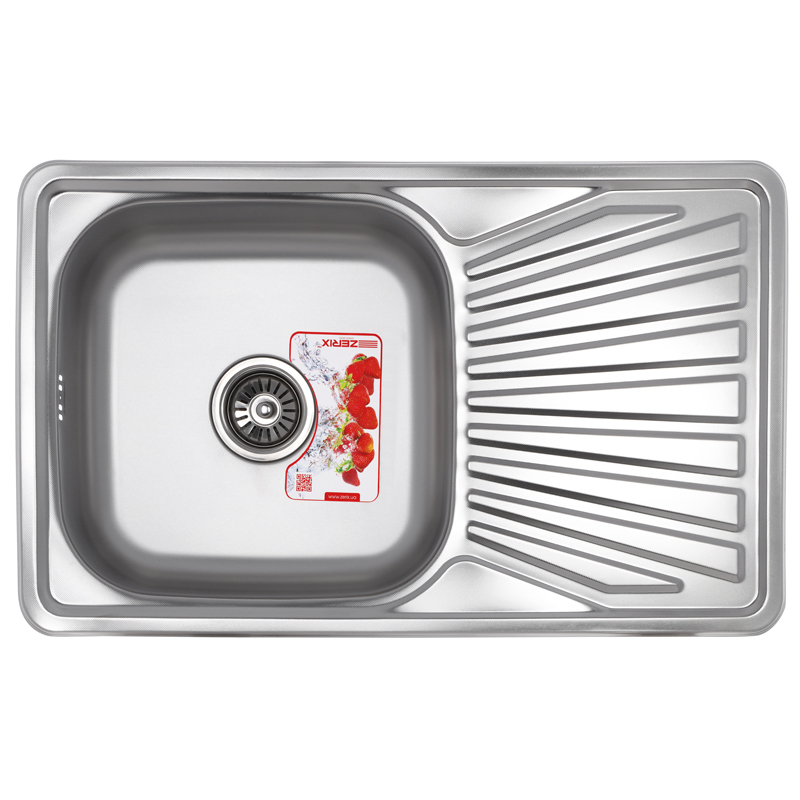 

Мойка кухонная ZERIX Z7848-08-180E (satin) (ZX1604)