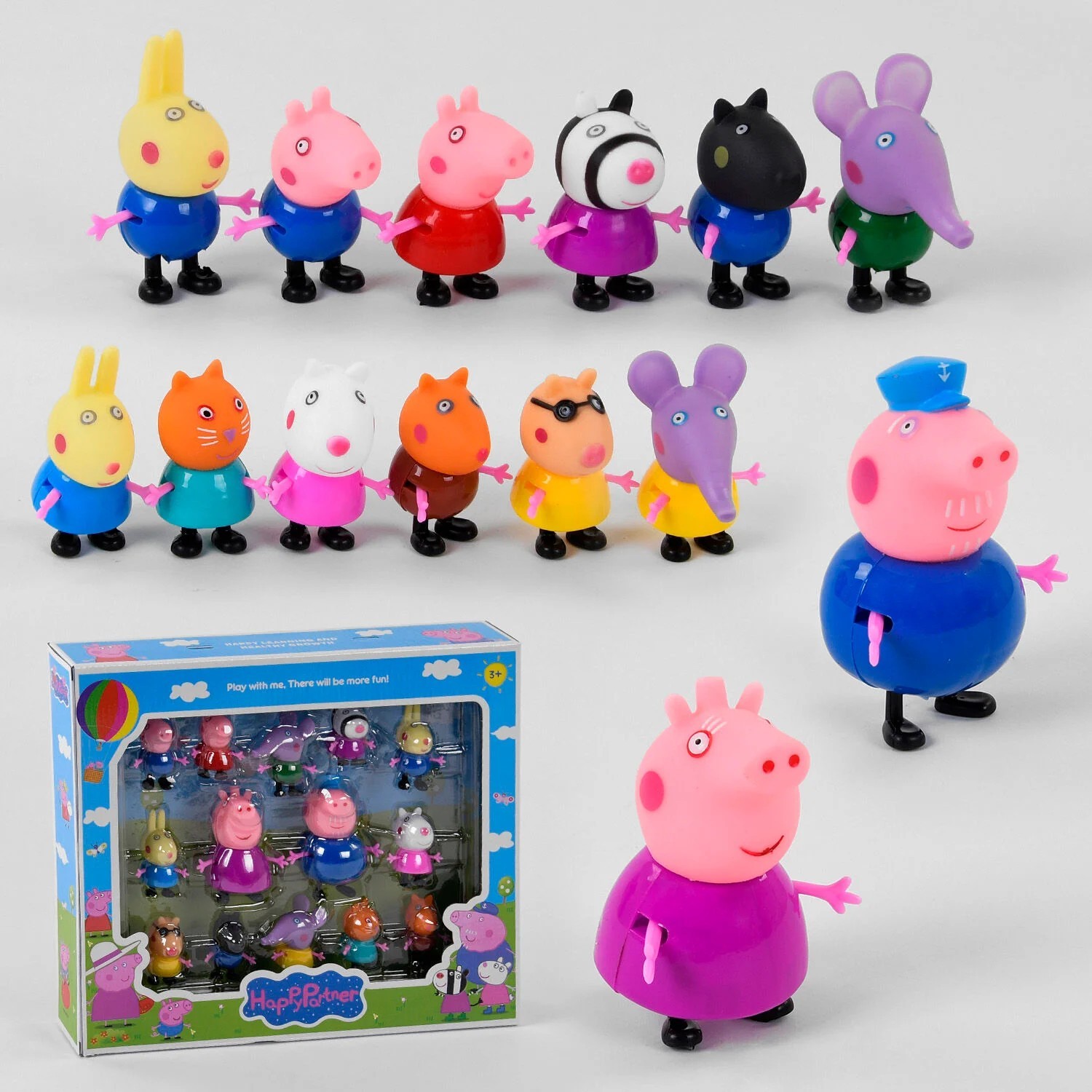 

Игровой набор Yangguang Toys Factory Фигурки из мультфильма Свинка Пеппа 14 фигурок (PP 605-14)