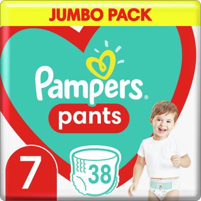 

Подгузник Pampers трусики Pants Giant Plus Размер 7 (17+ кг) 38 шт. (8006540069387)