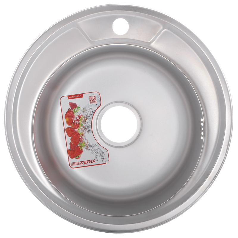 

Мойка кухонная ZERIX Z490-06-170MD (MICRO DECOR) (ZS0556)