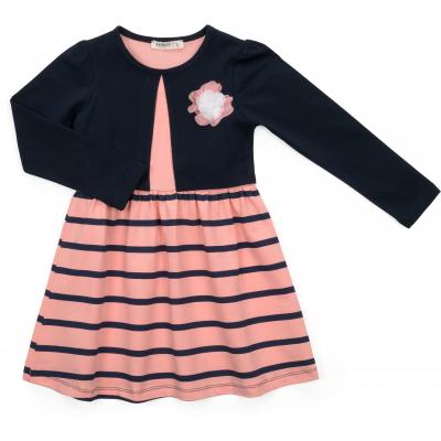 

Платье Breeze в полоску с болеро (14467-122G-peach)