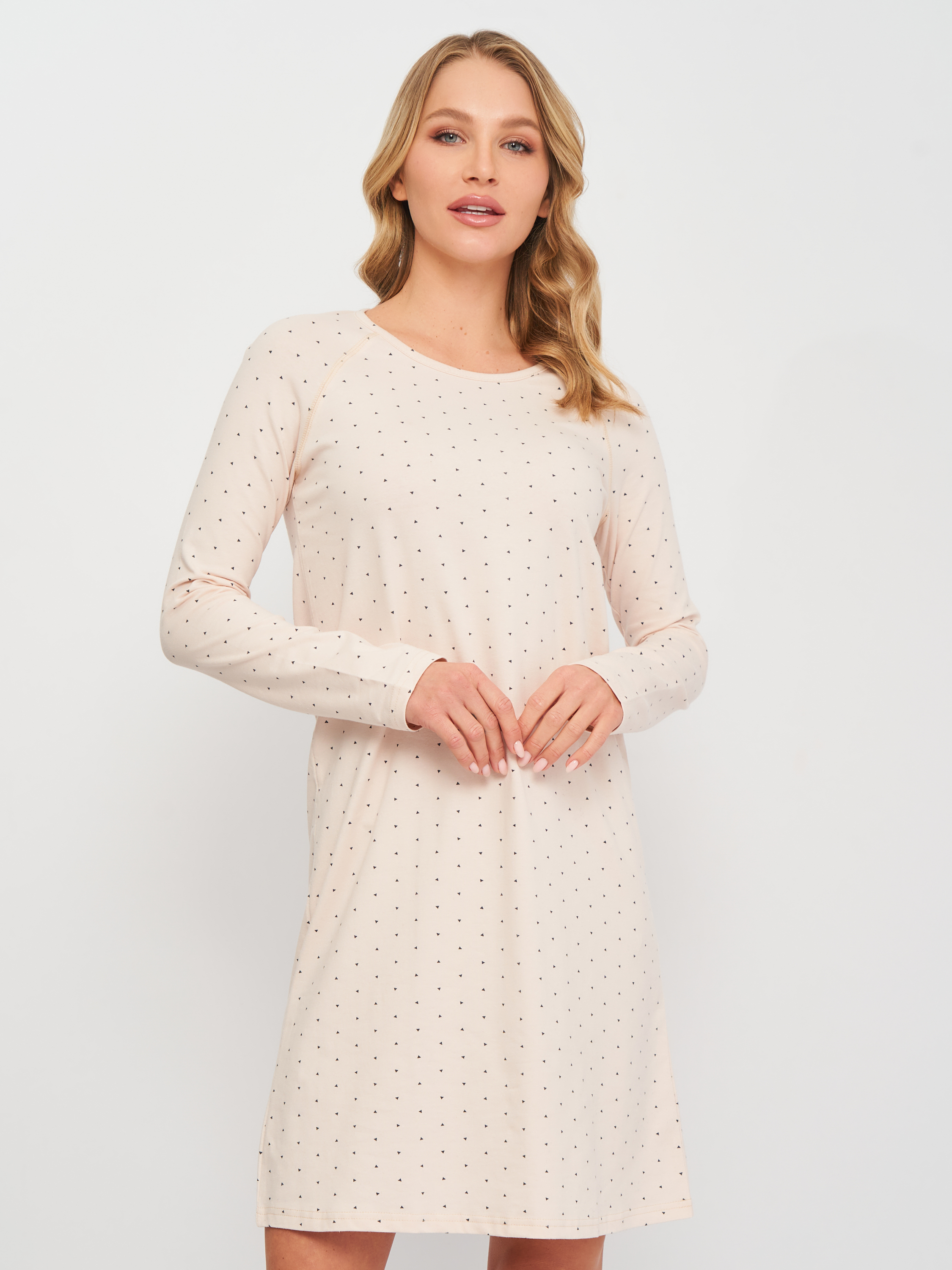 

Ночная рубашка ROZA 210534  Пудра, Ночная рубашка ROZA 210534 S Пудра