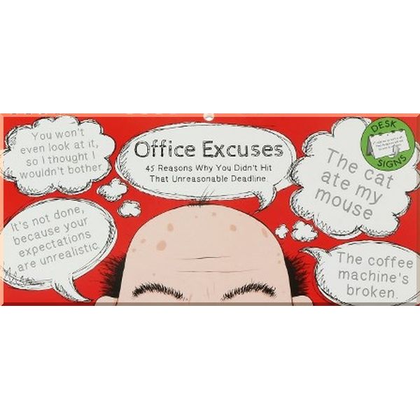 

Office Excuses Flip Book. Jamien Bailey. ISBN:9781909732308