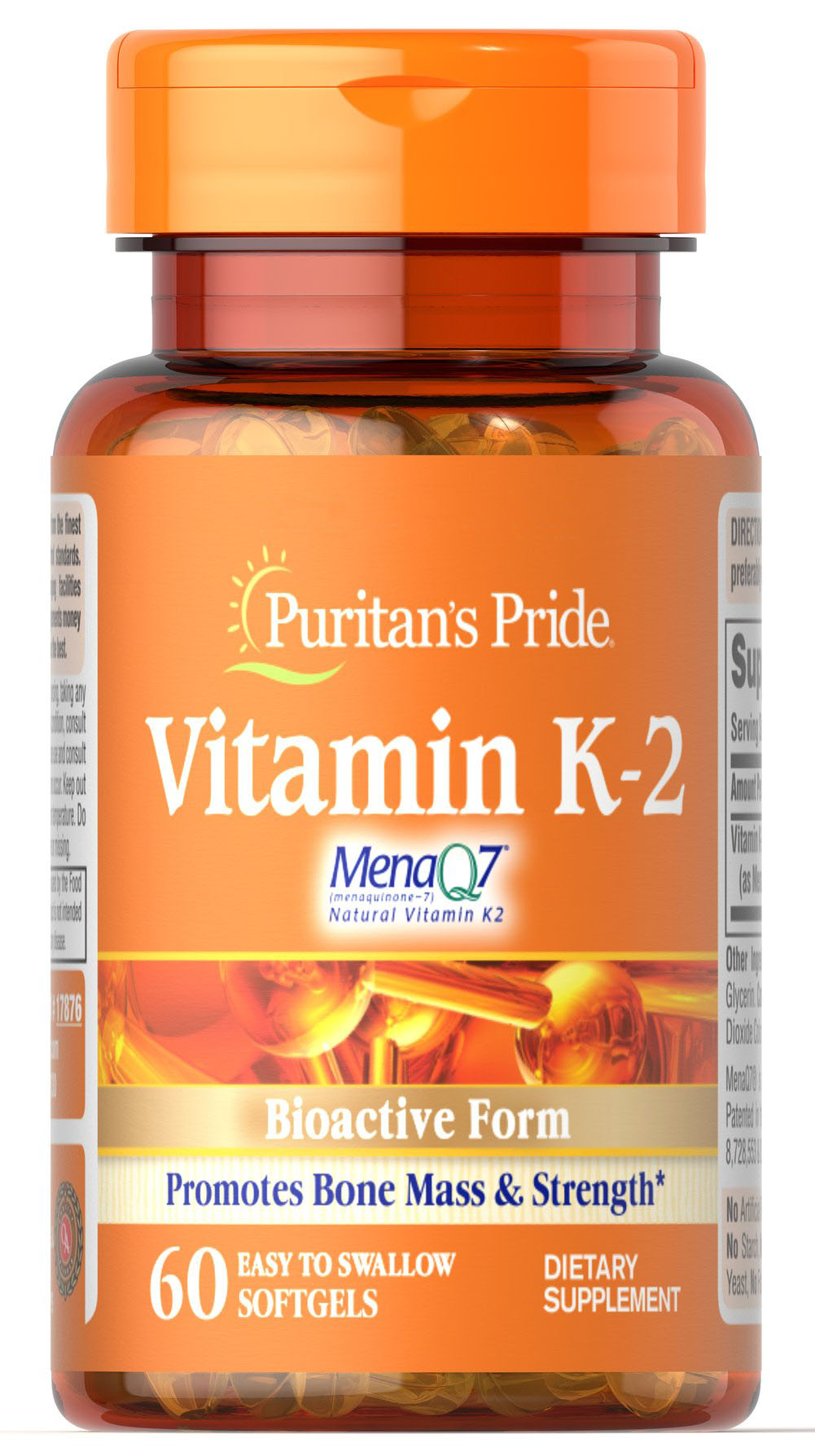 

Витамины Puritan's Pride Vitamin K-2 (MenaQ7) 50 mcg 60 Softgels