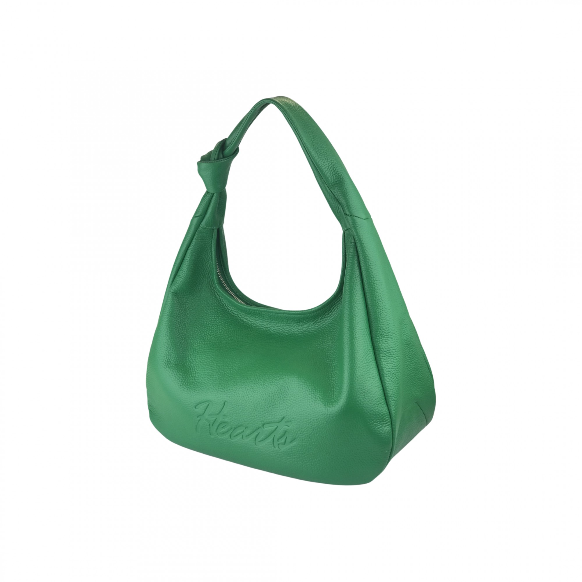 

Женская сумка кожаная Hearts Daisy medium knot DM-15100 зеленая