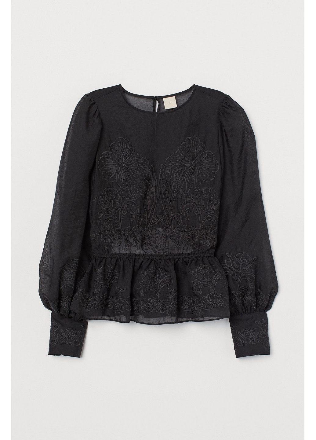 

Блуза H&M 40 Черный 0876339_вышывка