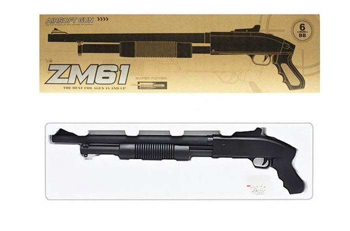 

Помповое Ружье CYMA ZM 61 L с пульками метал пластик