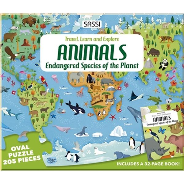 

Sassi Travel, Learn and Explore: Animals: Endangered Species of the World Carry Puzzle. Sassi. ISBN:9788830302594