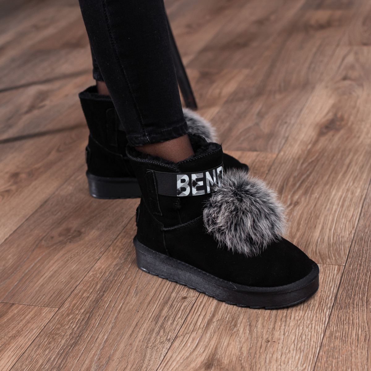 

Женские замшевые угги Fashion Olivia 1291 36 размер 23,5 см Черный