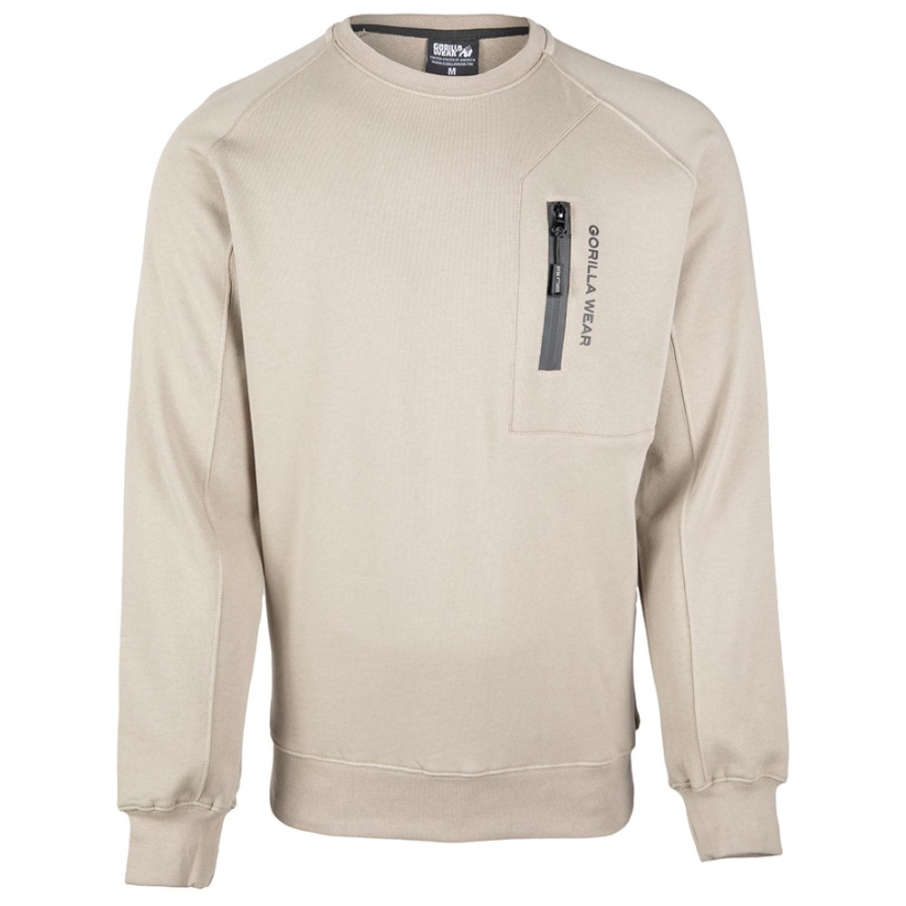 

Свитшот Gorilla Wear Newark Sweater  Бежевый, Свитшот Gorilla Wear Newark Sweater S Бежевый