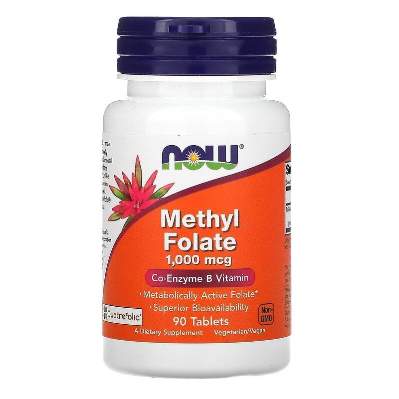 

Натуральная добавка Now Foods Methyl Folate 1,000 мкг 90 таблеток