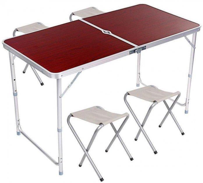 

Стіл для пікніка Folding Table КОРИЧНЕВИЙ розкладний стіл на природу