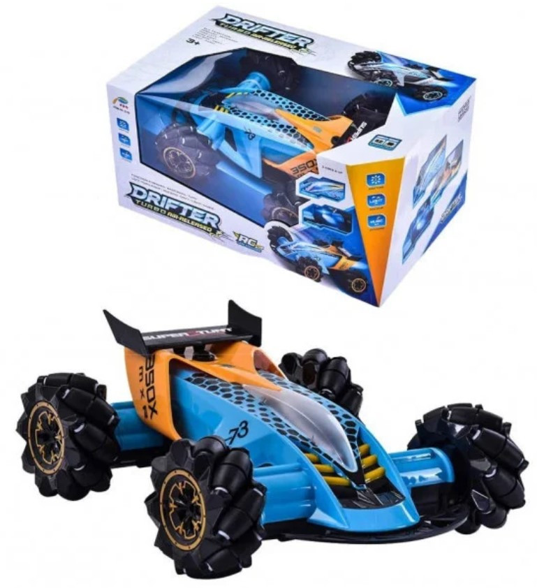 

Машина на радіокеруванні СИНЯ DRIFTER Turbo Air-Released з підсвічуванням і парою | Радіокерована машинка