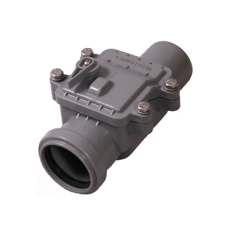 Запорный клапан Интерпласт 50 мм для внутренней канализации – низкие .