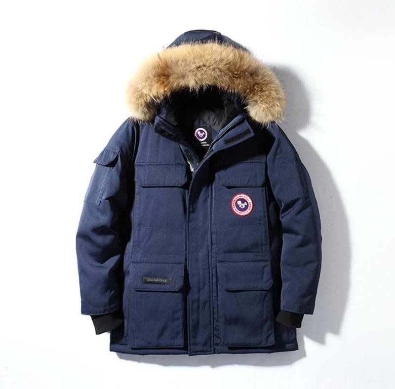 

Пуховик мужской зимний Down Jacket темно-синий XL