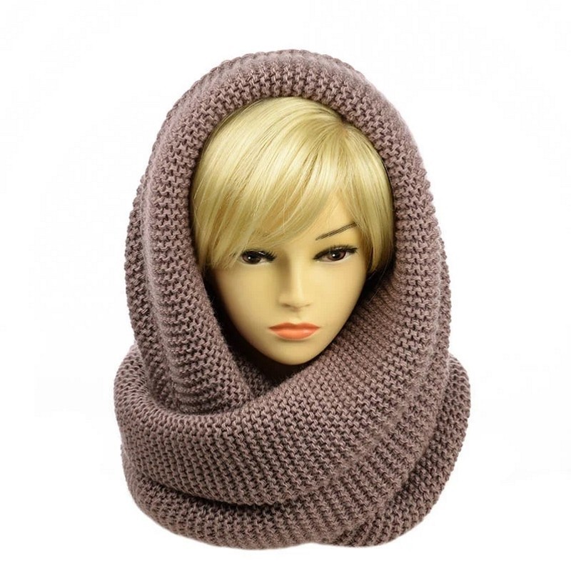 

Женский снуд-хомут классический STD 140*40 см. Мокко