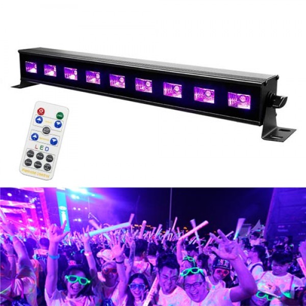 

Светодиодная панель УФ 9LED 27Вт 40см Диско стробоскоп цветомузыка DMX512