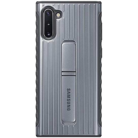 

Противоударный чехол накладка Rugged Protective Standing Cover Samsung Galaxy Note 10 EF-RN970 silver