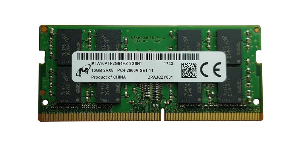 

Пам'ять Micron 16 GB SO-DIMM DDR4 2666 MHz - (MTA16ATF2G64HZ-2G6H1)