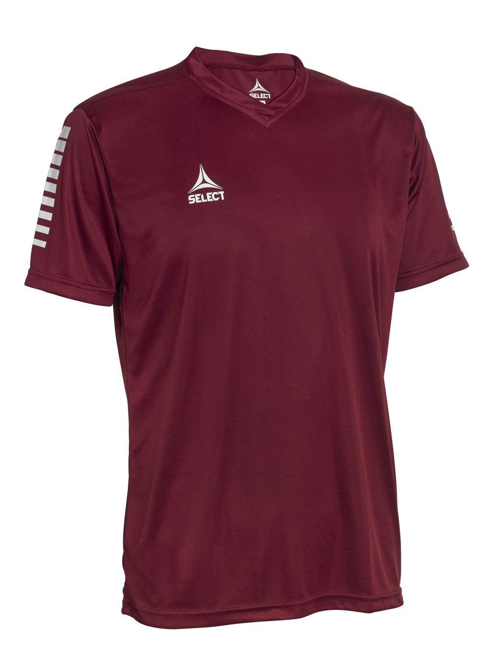 

Футболка SELECT Pisa player shirt 8 бордово-біла