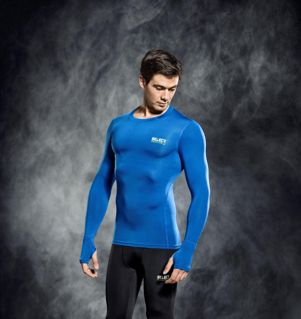 

Термофутболка SELECT Compression shirt with long sleeves 6902 L синя