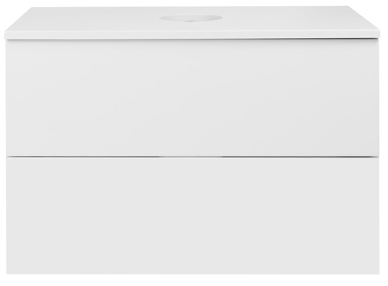 

Тумба подвесная Qtap Tern 700х476х469 White со столешницей QT1779TPL701W