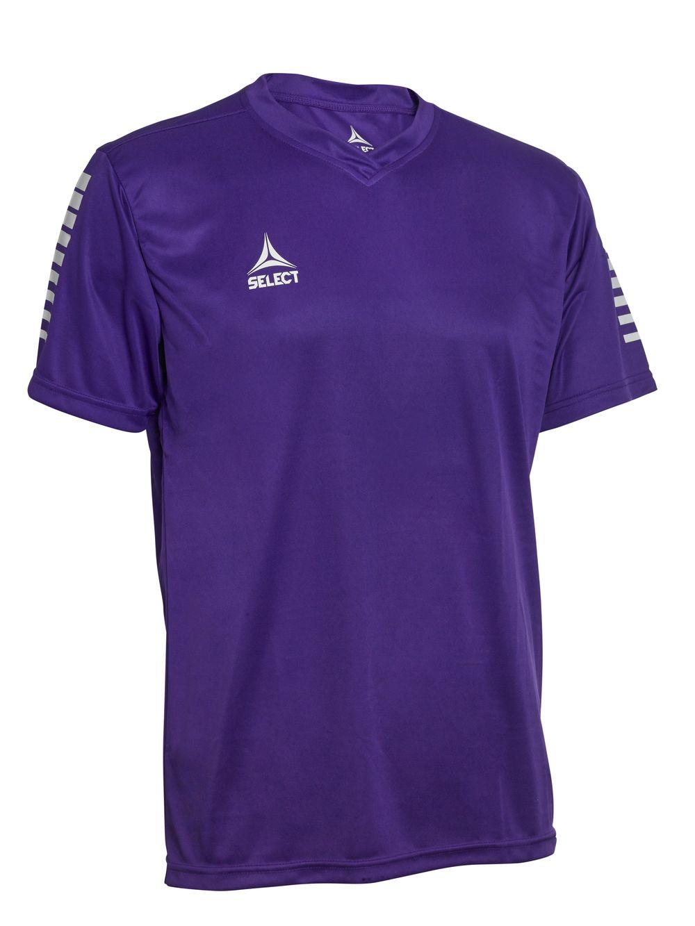 

Футболка SELECT Pisa player shirt 14 фіолетово-біла