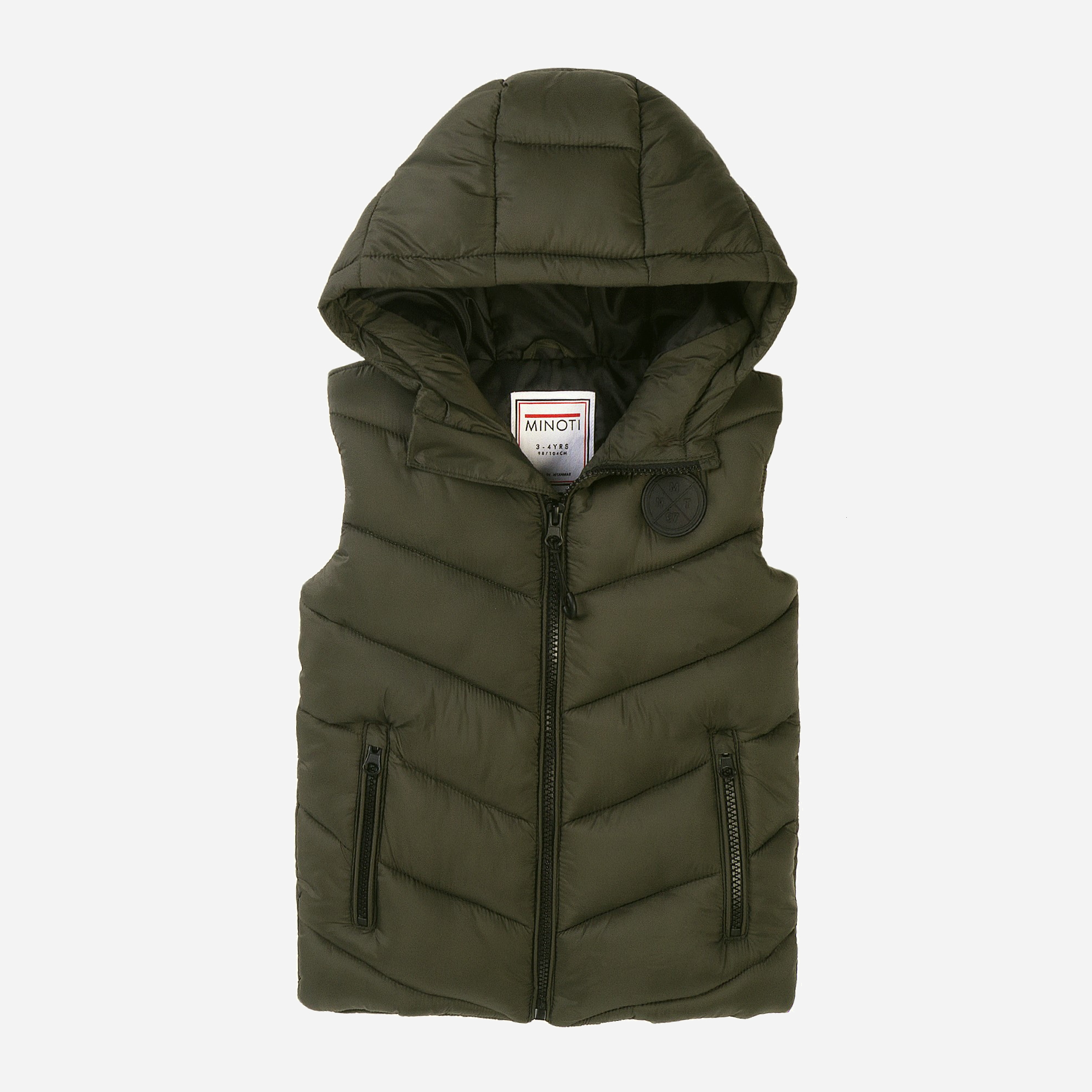 

Жилет Minoti 7BGILET 4 34586JNR 110-116 см Хаки