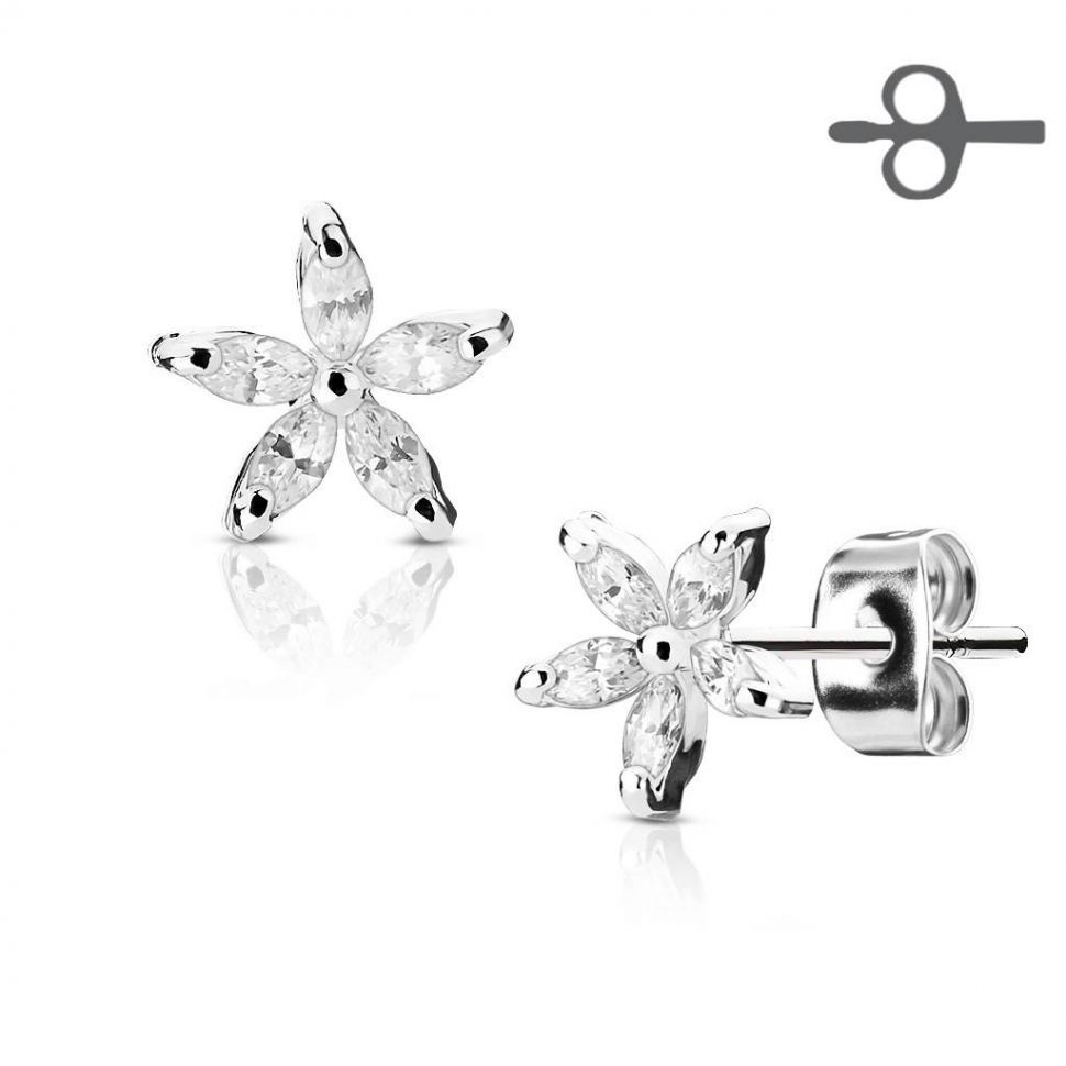

Серьги-гвоздики Spikes EA-021-C