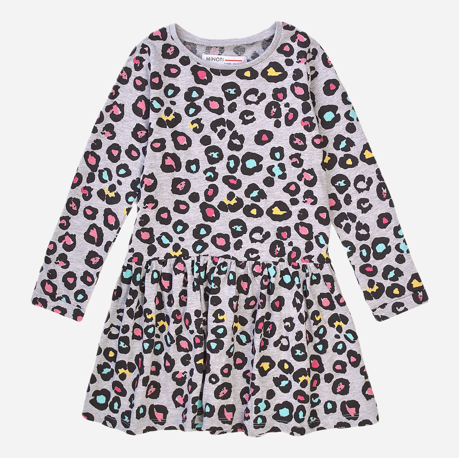 

Платье с длинными рукавами Minoti 8GKDRESS 4 34750TEN 158-164 см Леопардовое