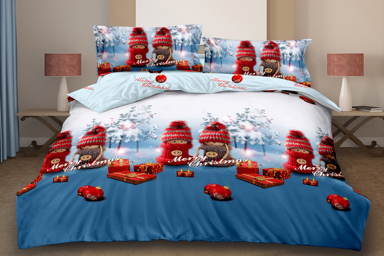 

Двуспальный комплект постельного белья евро 200*220 хлопок TM KRISPOL Украина