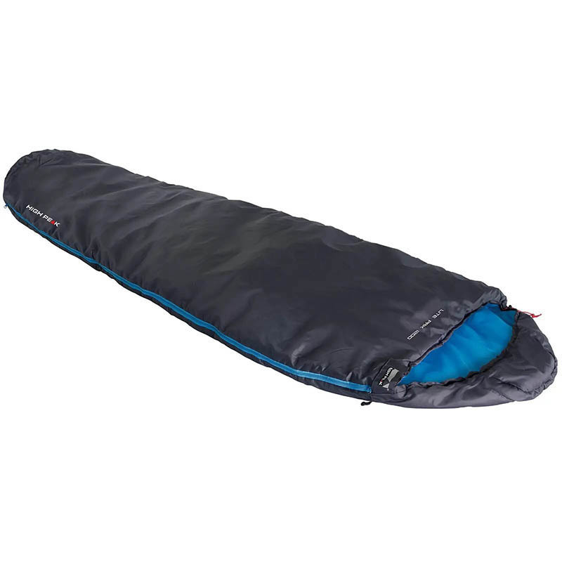 

Спальный мешок High Peak Lite Pak 1200/+5°C Anthra/Blue Left (23277)