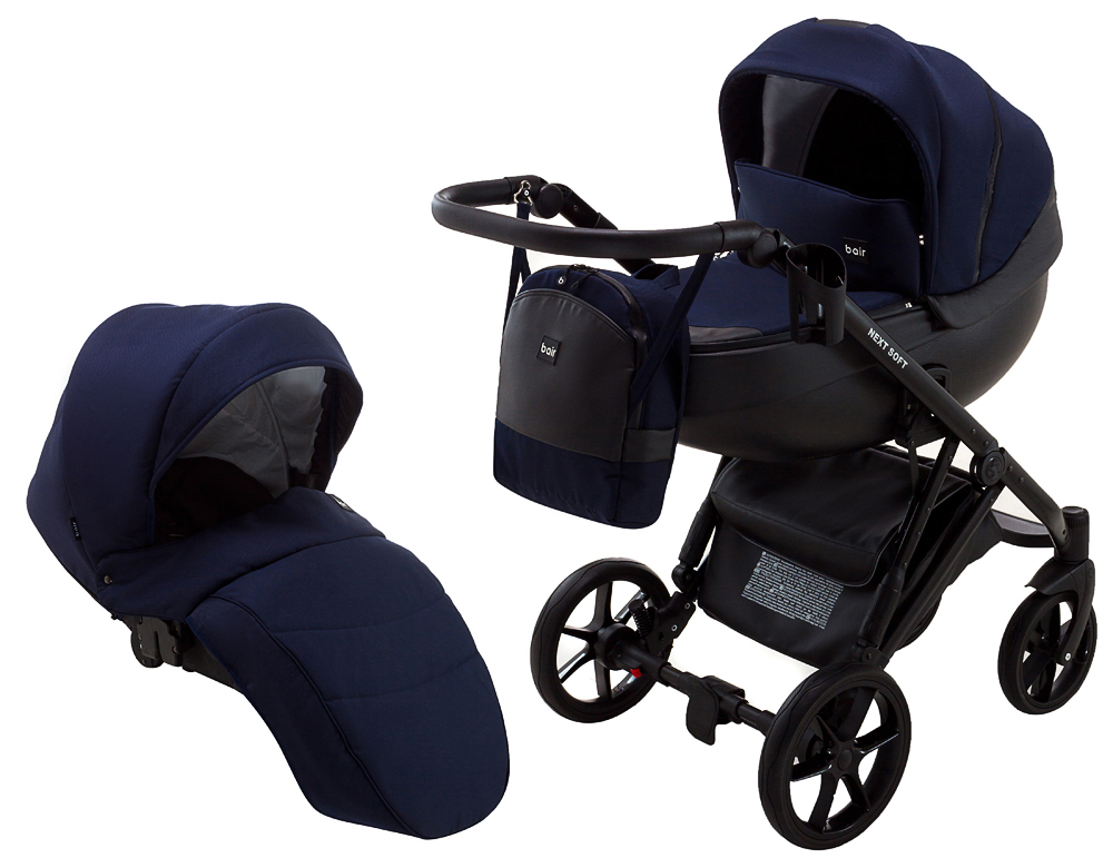 

Коляска 2 в 1 Bair Next Soft 30 темно-синій (625733)