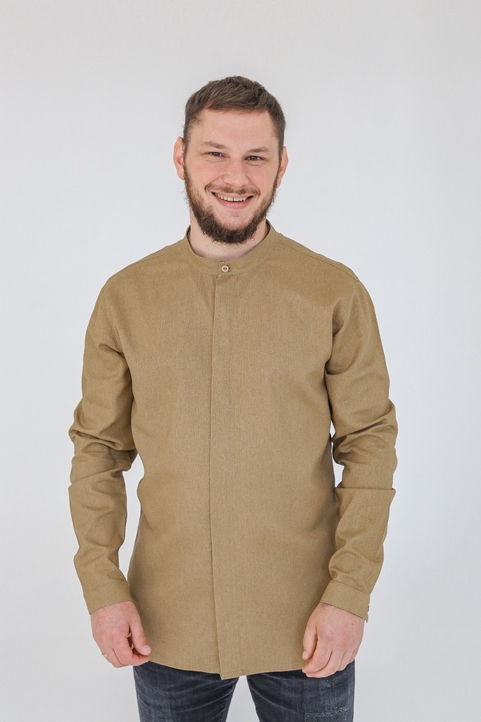 

Рубашка лён URSUS AMBLY беж slim fit, Рубашка лён URSUS AMBLY беж slim fit XL
