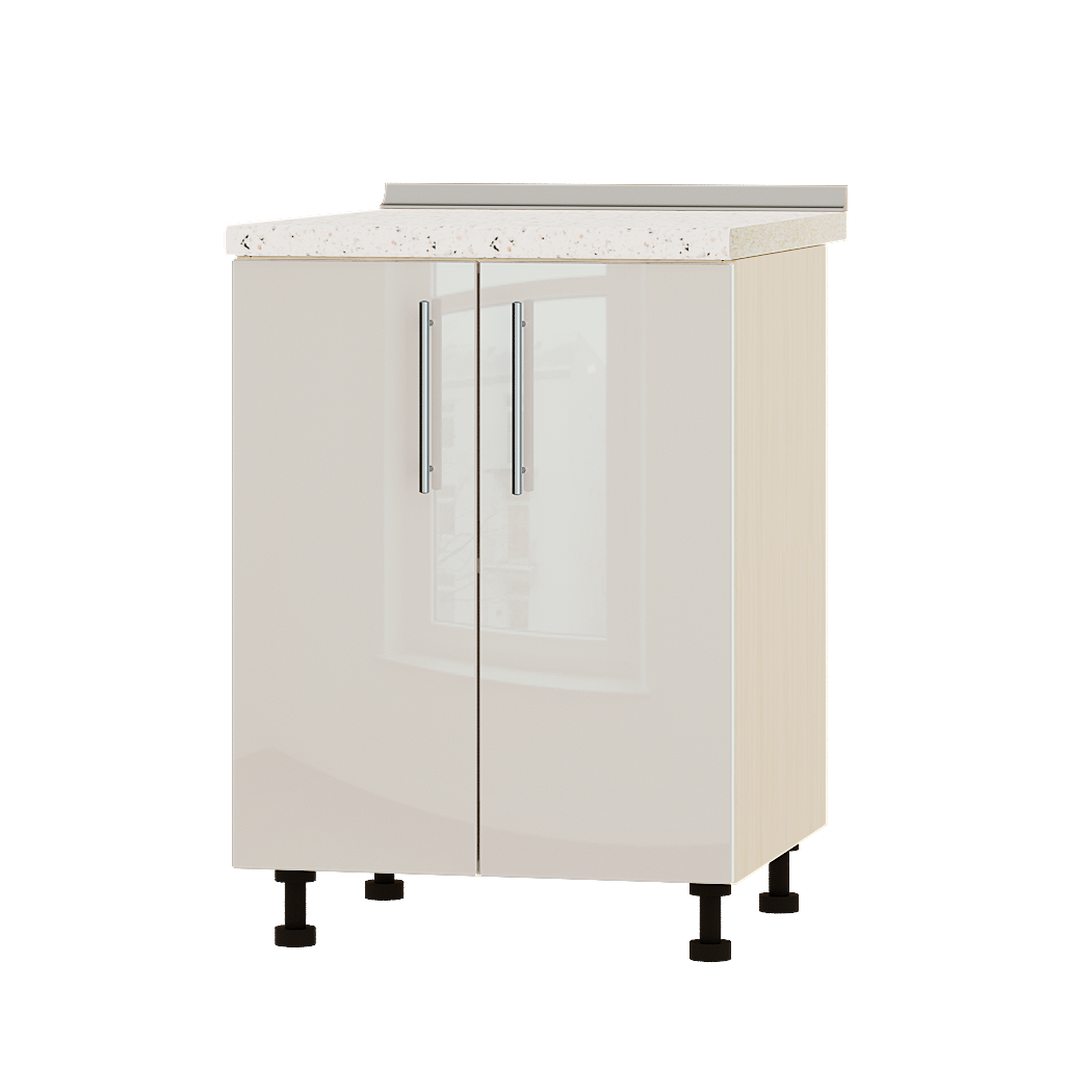 

Кухня Акрил модуль Низ Н82-600 Бьянко Глянец Дуб молочный 60х47х82 см