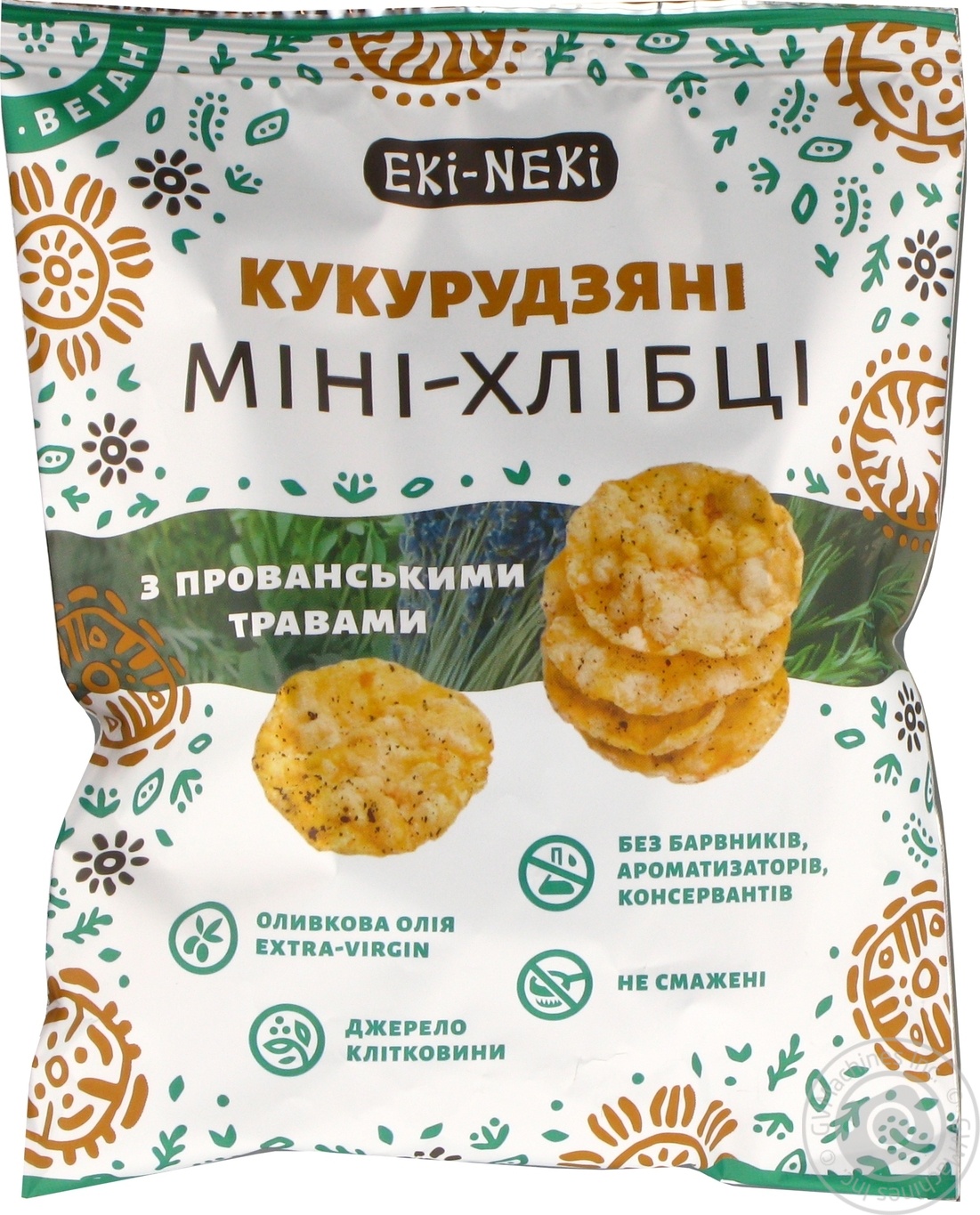 Мини-Хлебцы Кукурузные с прованскими травами ЕКІ-НЕКІ 40г – купить в ...