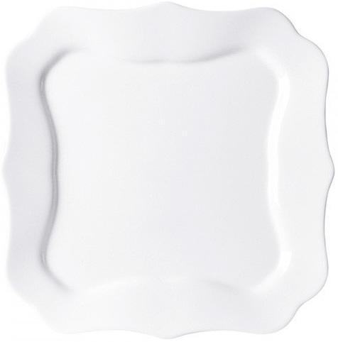 

Набор 6 обеденных тарелок Luminarc Authentic White, квадратные 26см