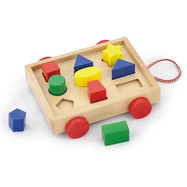 

Деревянный сортер Viga Toys Тележка с фигурами (58583)