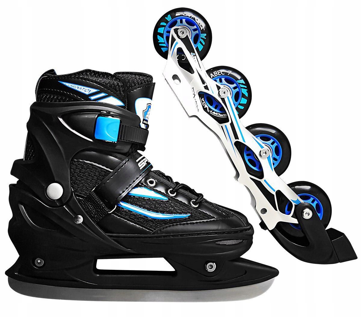 

Роликовые коньки SportVida 4 в 1 SV-LG0029 Size 35-38 Black/Blue