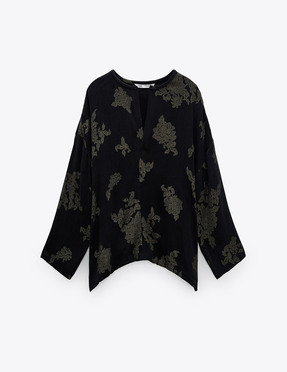 

Блуза Zara Ж1073865 (4437/253/800) цвет черный, Блуза Zara Ж1073865 (4437/253/800) цвет черный L
