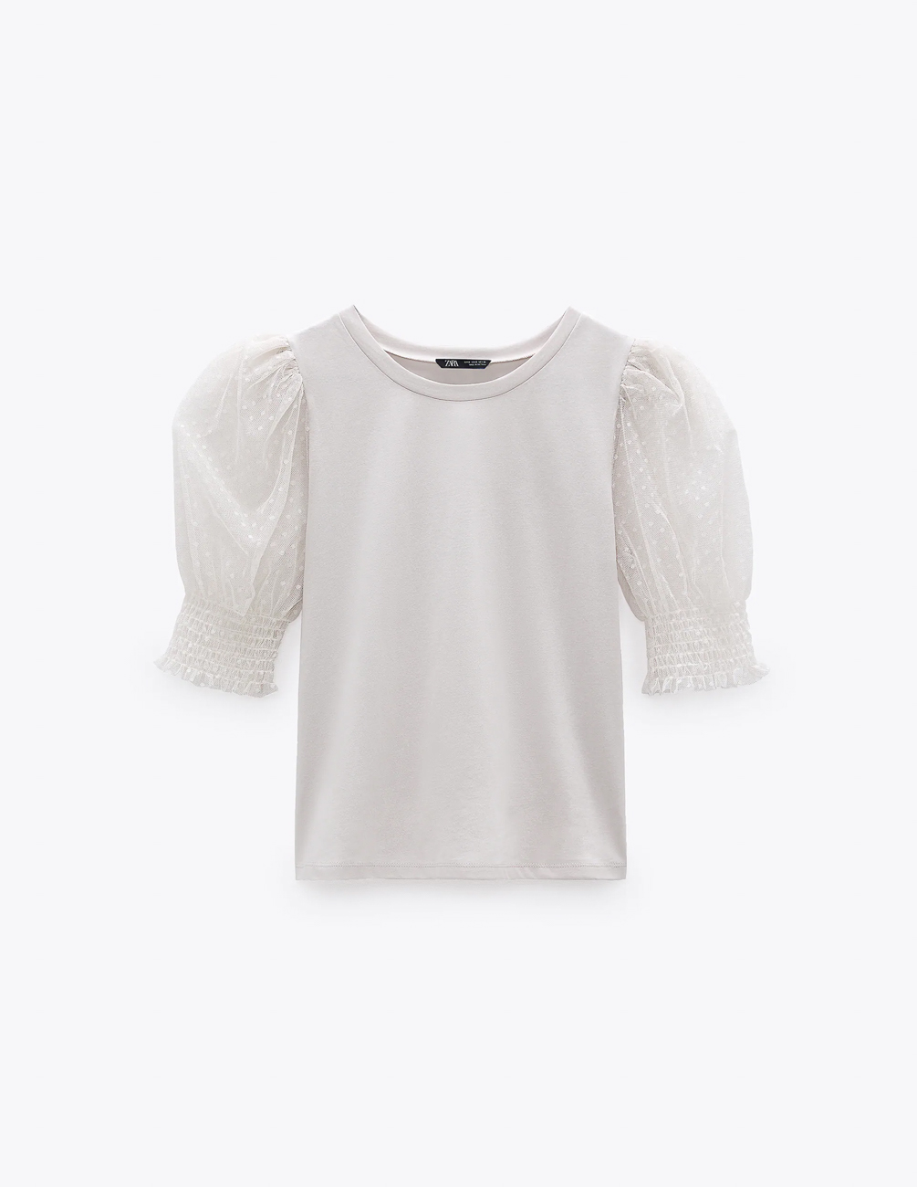 

Футболка Zara Ж1071238 (0858/041/802) цвет серый S